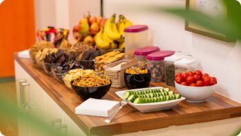 Gesundes reichhaltiges Buffet